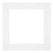 Passe Partout 45x45cm Carton Blanc Bord 6cm Droit De Face | Yourdecoration.fr