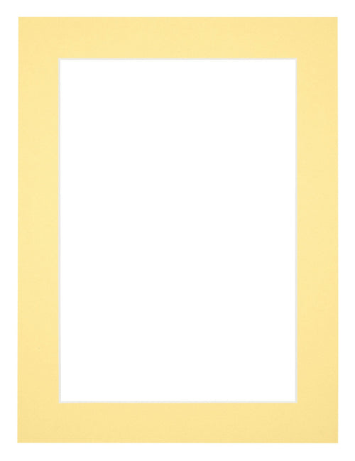 Passe Partout 45x60cm Carton Jaune Bord 4cm Droit De Face | Yourdecoration.fr