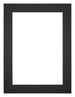 Passe Partout 45x60cm Carton Noir Bord 4cm Droit De Face | Yourdecoration.fr