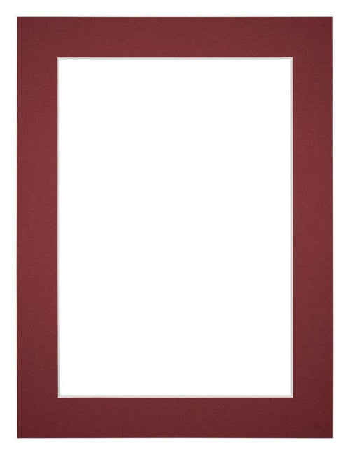Passe Partout 45x60cm Carton Vin Rouge Bord 4cm Droit De Face | Yourdecoration.fr
