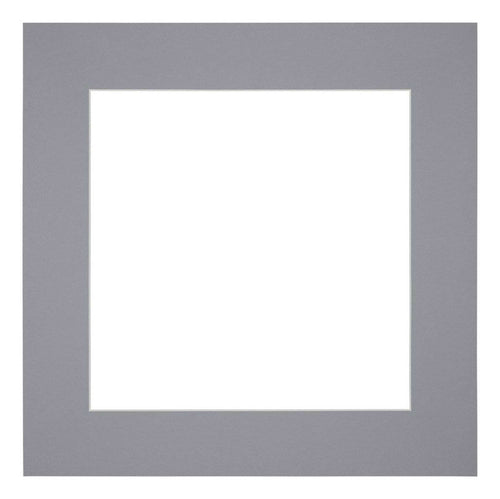 Passe Partout 50x50cm Carton Gris Bord 6cm Droit De Face | Yourdecoration.fr
