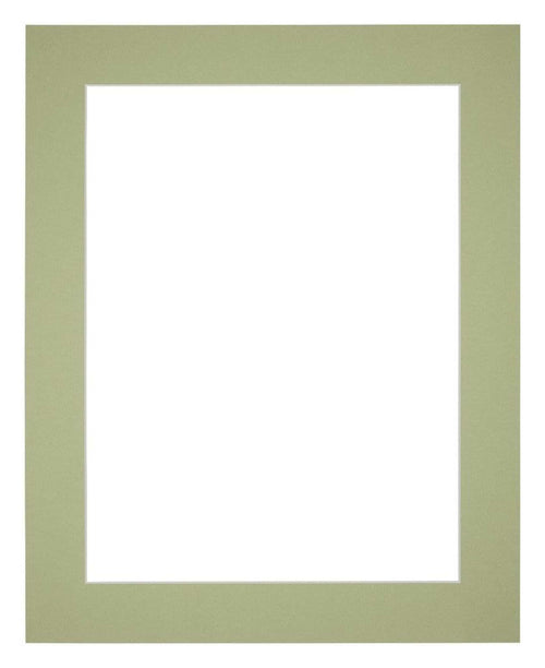 Passe Partout 50x65cm Carton Vert Menthe Bord 5cm Droit De Face | Yourdecoration.fr