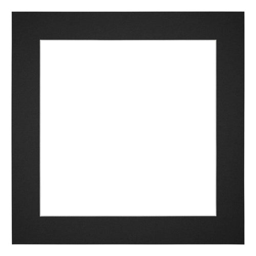 Passe Partout 55x55cm Carton Noir Bord 5cm Droit De Face | Yourdecoration.fr