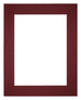 Passe Partout 56x71cm Carton Vin Rouge Bord 6cm Droit De Face | Yourdecoration.fr