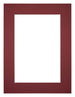 Passe Partout 60x80cm Carton Vin Rouge Bord 5cm Droit De Face | Yourdecoration.fr