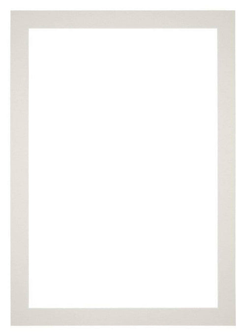 Passe Partout 60x84cm Carton Gris Clair Bord 4cm Droit De Face | Yourdecoration.fr