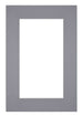 Passe Partout 61x91 5cm Carton Gris Bord 6cm Droit De Face | Yourdecoration.fr
