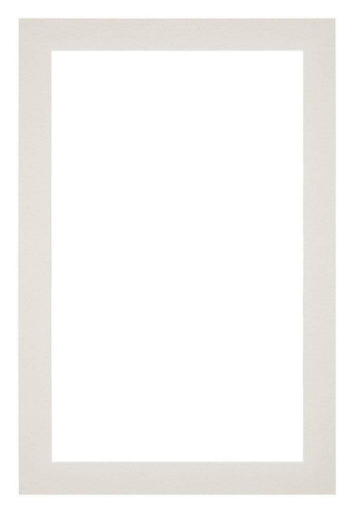 Passe Partout 61x91 5cm Carton Gris Clair Bord 3cm Droit De Face | Yourdecoration.fr