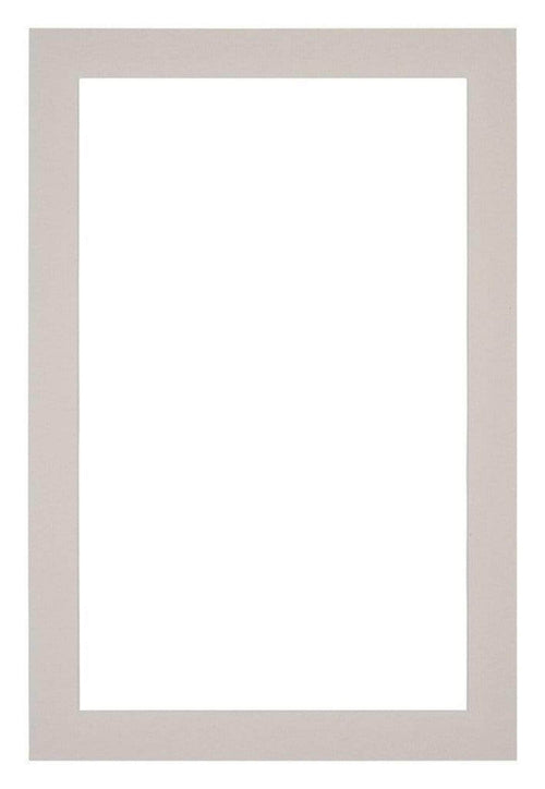Passe Partout 61x91 5cm Carton Gris Graniet Bord 3cm Droit De Face | Yourdecoration.fr