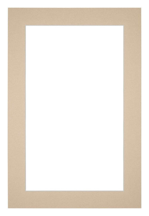 Passe Partout 62x93cm Carton Beige Bord 4cm Droit De Face | Yourdecoration.fr