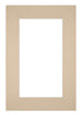 Passe Partout 62x93cm Carton Beige Bord 6cm Droit De Face | Yourdecoration.fr