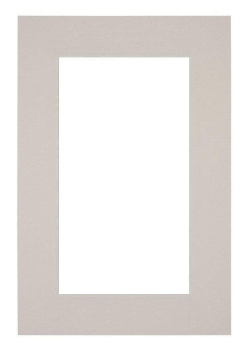 Passe Partout 62x93cm Carton Gris Graniet Bord 6cm Droit De Face | Yourdecoration.fr
