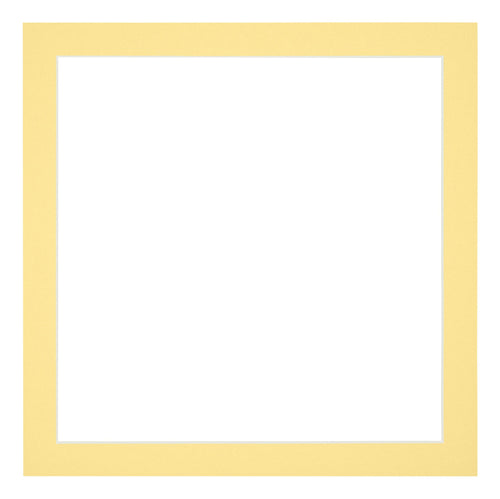 Passe Partout 70x70cm Carton Jaune Bord 3cm Droit De Face | Yourdecoration.fr