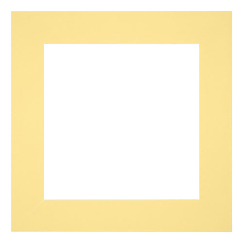 Passe Partout 70x70cm Carton Jaune Bord 6cm Droit De Face | Yourdecoration.fr