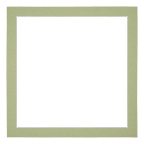 Passe Partout 70x70cm Carton Vert Menthe Bord 3cm Droit De Face | Yourdecoration.fr