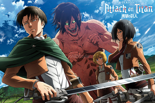 Poster Attack On Titan Ready To Fight 91 5x61cm GBYDCO979 | Yourdecoration.fr
