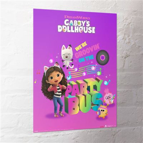 Poster Gabbys Doll House Party Bus 40x50cm MPP2501422 2 | Yourdecoration.fr