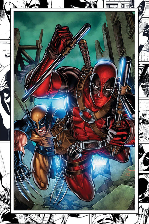 Affiche Poster Marvel Comics Wolverine and Deadpool 61x91 5cm PP2400604 | Yourdecoration.fr