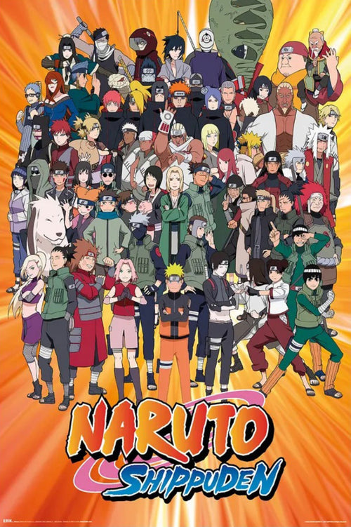 Poster Naruto Shippuden Characters 61x91 5cm GPE6022 | Yourdecoration.fr