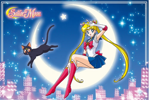 Poster Sailor Moon Luna 91 5x61cm GBYDCO715 | Yourdecoration.fr