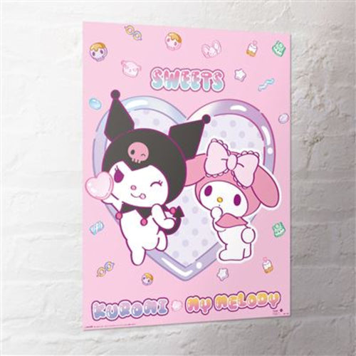 Poster Sanrio Kuromi My Melody Sweets 40x50cm MPP2501459 2 | Yourdecoration.fr