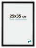Tucson Aluminium Cadre Photo 25x35cm Noir Brossé De Face Mesure | Yourdecoration.fr