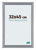 Tucson Aluminium Cadre Photo 32x45cm Argent Brosse De Face Mesure | Yourdecoration.fr
