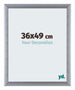 Tucson Aluminium Cadre Photo 36x49cm Argent Brosse De Face Mesure | Yourdecoration.fr