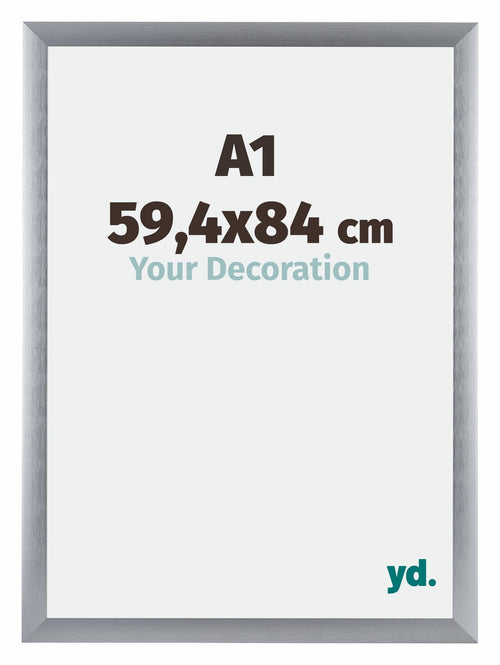 Tucson Aluminium Cadre Photo 59 4x84cm A1 Argent Brossé De Face Mesure | Yourdecoration.fr