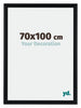 Tucson Aluminium Cadre Photo 70x100cm Noir Brossé De Face Mesure | Yourdecoration.fr