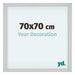Virginia Aluminium Cadre Photo 70x70cm Blanc De Face Mesure | Yourdecoration.fr