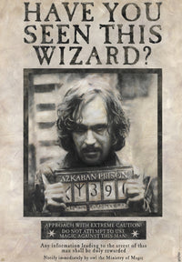 Harry Potter Wanted Sirius Black Affiche 61X91 5cm | Yourdecoration.fr