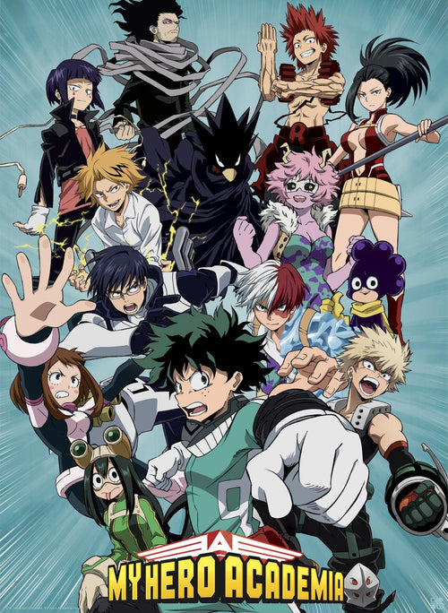 My Hero Academia Heroes Affiche 38X52cm | Yourdecoration.fr