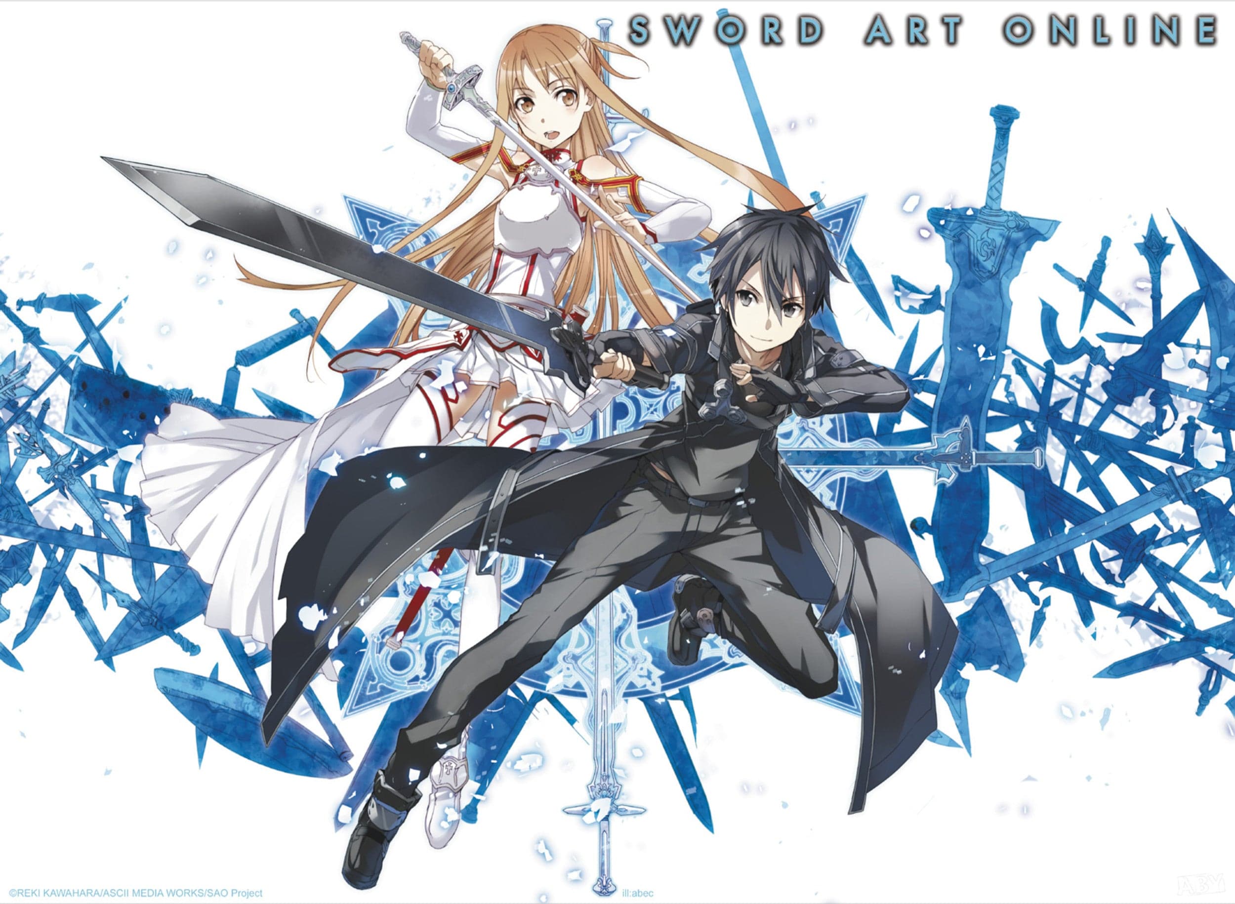 Affiche et Poster Sword Art Online Asuna and Kirito 52x38cm