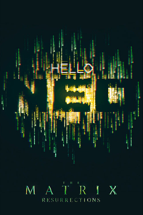 Abystyle Abydco865 The Matrix Hello Neo Affiche Poster 61x91,5cm | Yourdecoration.fr