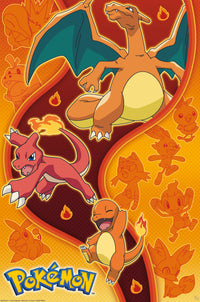 Poster Pokemon Fire Type 61x91 5cm Abystyle GBYDCO557 | Yourdecoration.fr