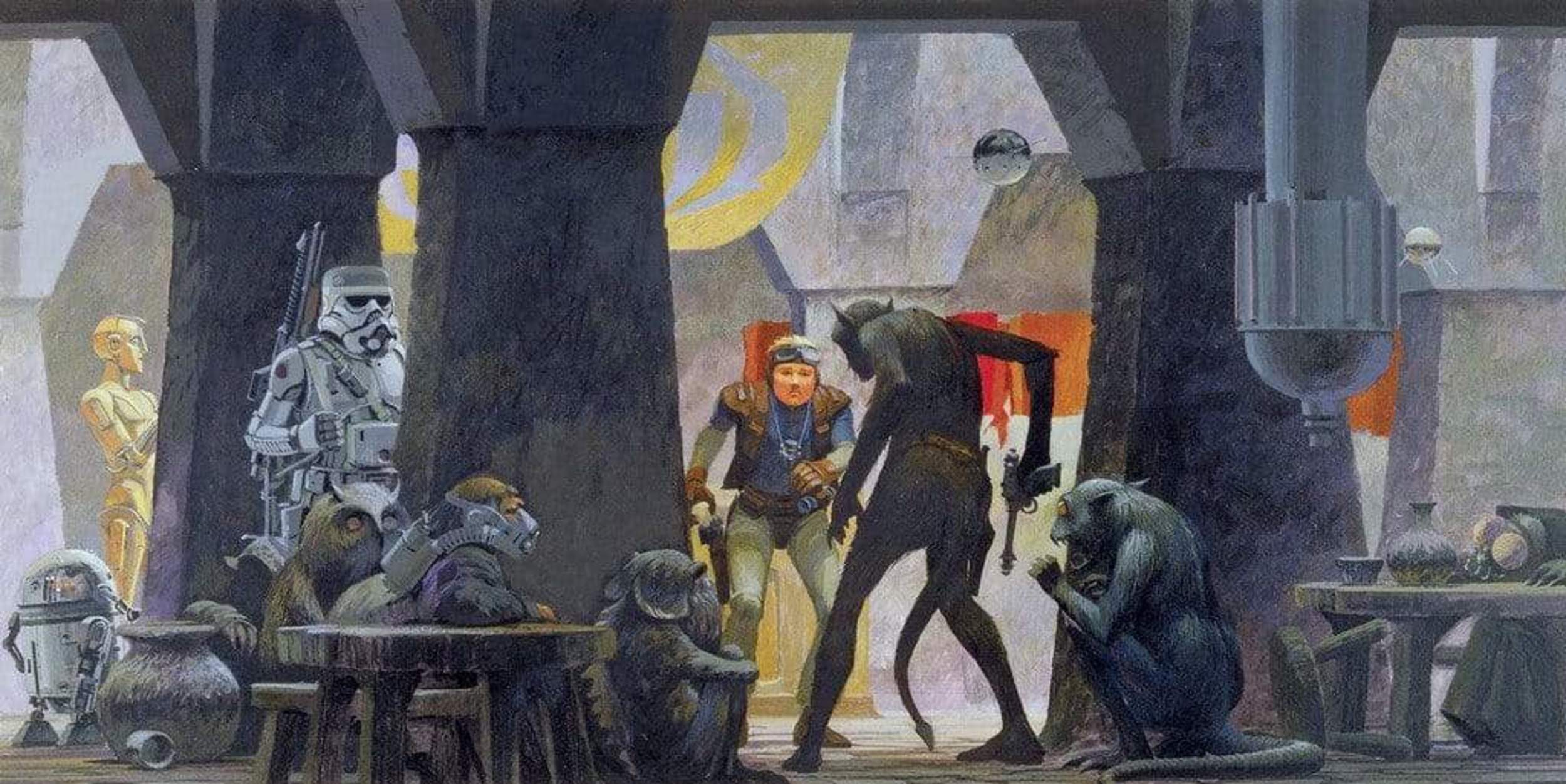Papier Peint Photo Star Wars – Mos Eisley 250 X 500 Cm, Intissé Komar