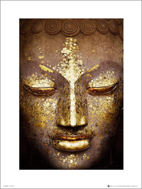 GBeye Buddha Gold affiche art | Yourdecoration.fr