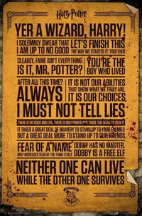 GBeye Harry Potter Quotes Affiche 61x91,5cm | Yourdecoration.fr