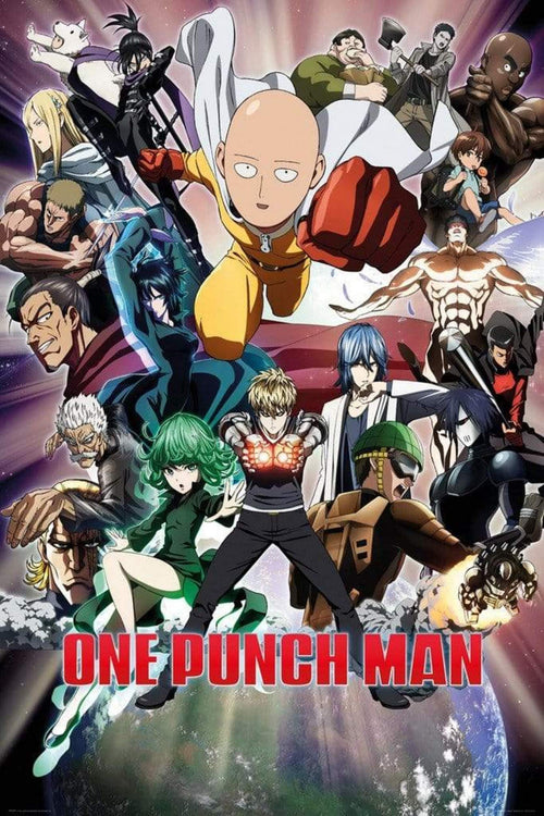 GBeye One Punch Man Group Affiche 91,5x61cm | Yourdecoration.fr