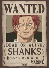 Gbeye Gbydco261 One Piece Wanted Shanks Affiche Poster 38x52cm | Yourdecoration.fr