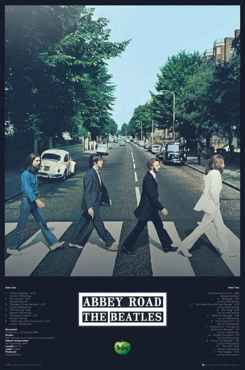 GBeye The Beatles Abbey Road Tracks Affiche 61x91,5cm | Yourdecoration.fr
