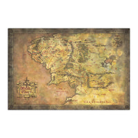 Grupo Erik Gpe5632 Lord Of The Rings Map Of Middle Earth Affiche 91 5X61cm | Yourdecoration.fr