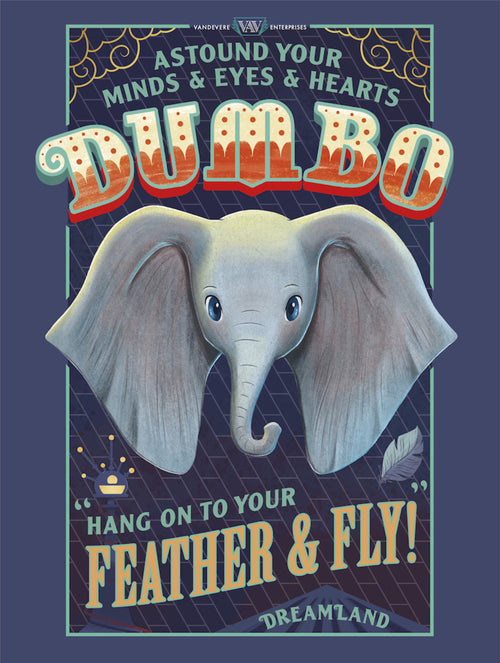 Grupo Erik Disney Dumbo Feather And Fly Affiche Art 30X40cm | Yourdecoration.fr