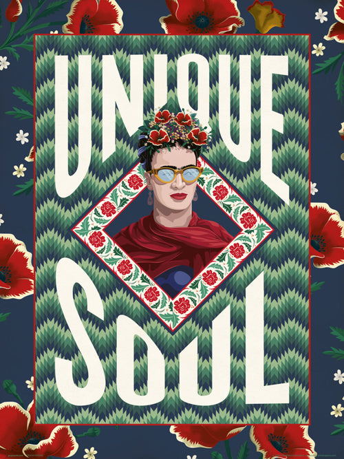Grupo Erik Frida Kahlo Unique Soul Affiche Art 30X40cm | Yourdecoration.fr