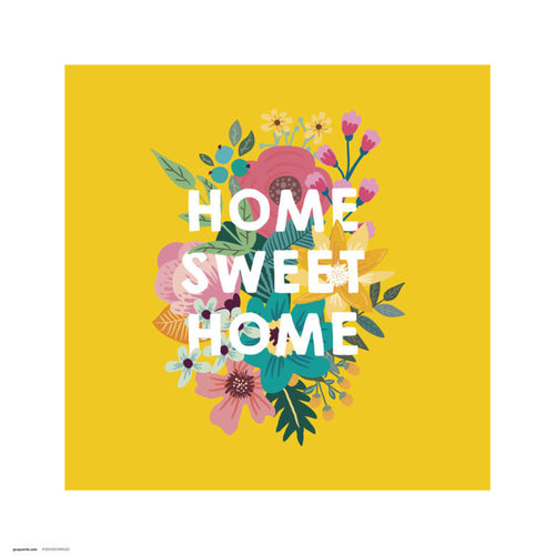 Grupo Erik Loreak Home Sweet Home Affiche Art 30X30cm | Yourdecoration.fr
