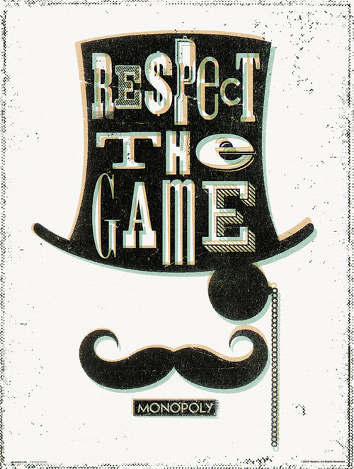 Grupo Erik Monopoly Respect The Game Affiche Art 30X40cm | Yourdecoration.fr