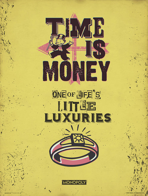 Grupo Erik Monopoly Time Is Money Affiche Art 30X40cm | Yourdecoration.fr