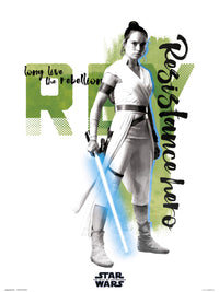 Grupo Erik Star Wars Episode Ix Rey Resistance Hero Affiche Art 30X40cm | Yourdecoration.fr