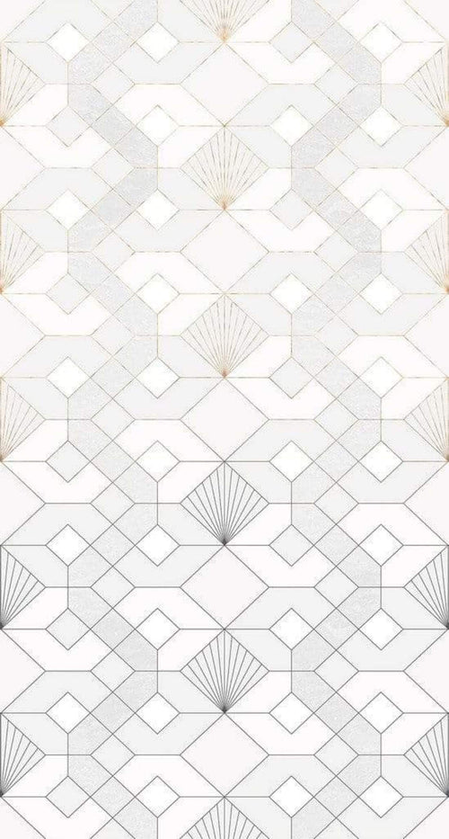 Komar Coquilles Blanches Papier Peint Intissé 150x280cm 3 bandes | Yourdecoration.fr